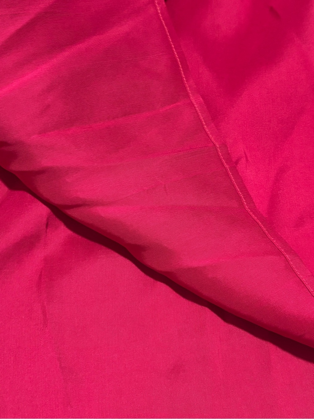 Transitions Vintage Silk Midi Dirndl Skirt EUC Fuchsia. Size 10 - Picture 5 of 9